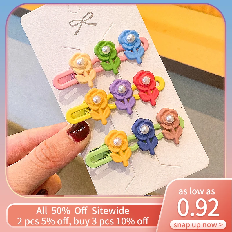 

5 шт., детские заколки для волос, в Корейском стиле