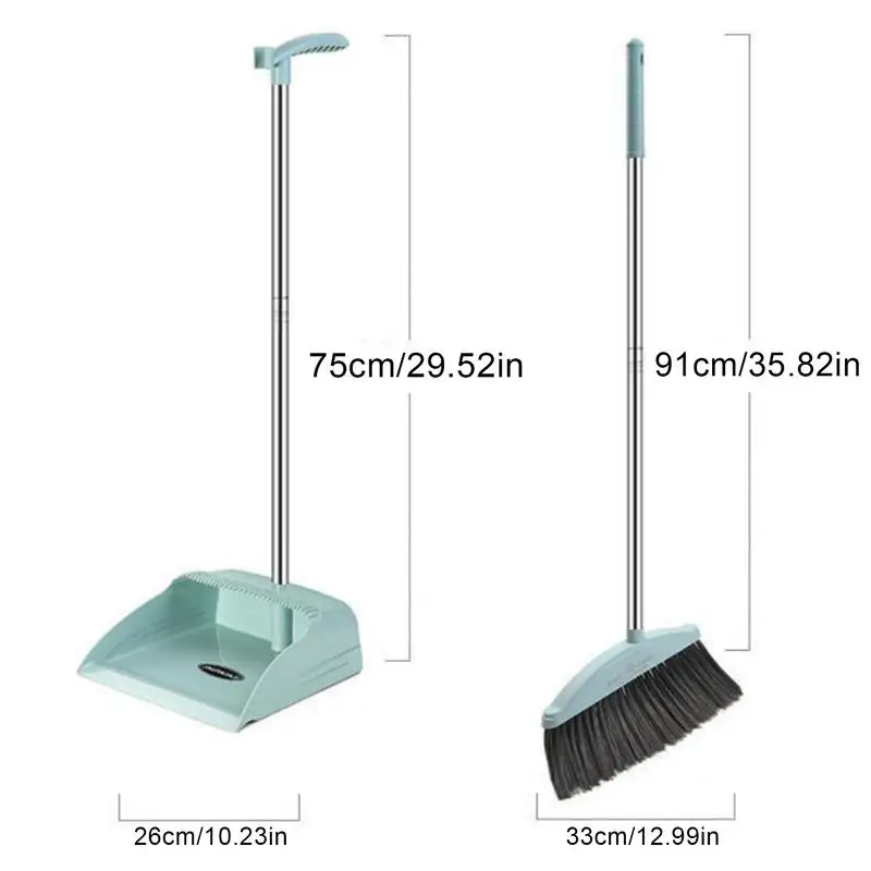 New Broom And Scoop Set Dustpan Dust Brooms Sets Dustpan Combination Cleaning Pet Hair Home Cleaning Products Garbage Collector images - 6