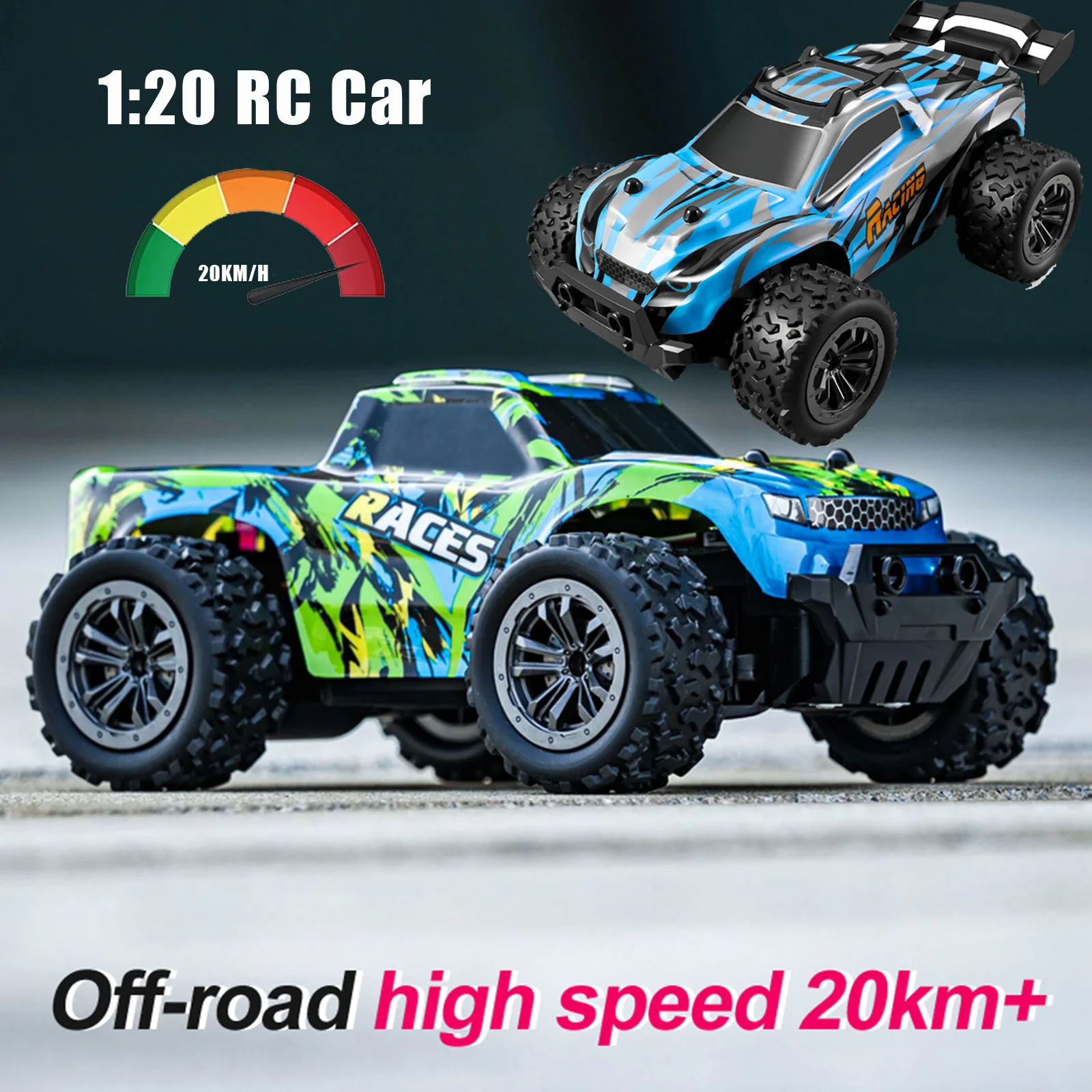

20km/H RC Remote Control High Speed Car 1:20 Off-road Drift Electric LED Racing Car 2.4GHz Children Remote Control Car Toy Gift