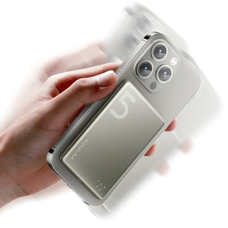 Внешний аккумулятор Magsafe на 5000 мАч магнитное Беспроводное зарядное устройство