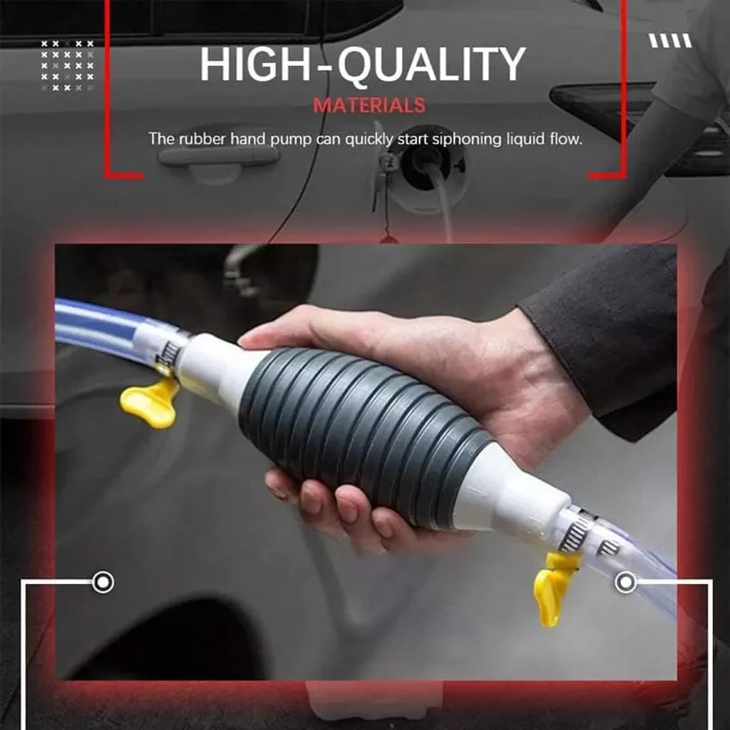 

Car Fuel Tank Sucker High Flow Siphon Hand Pump Portable Manual Car Fuel Transfer Pump