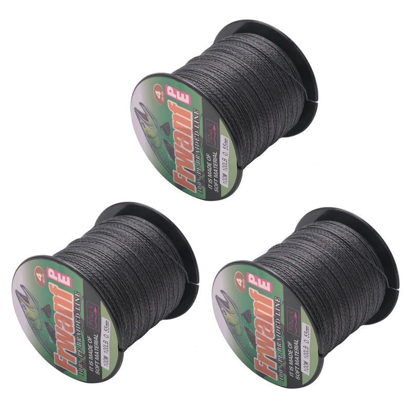 

Frwanf 3X 4 Strand 100M PE Braided Fishing Line 4 Strand Super Strong Multifilament Thread For Fishing Carp 100LB