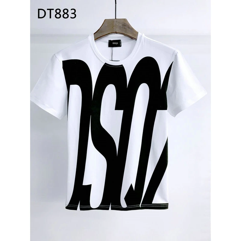 

Italy Brand DSQ2 Tee Shirt Men Soft Cotton Casual Tops O-Neck Summer ICON T-Shirt Elasticity 2023 Short Sleeve Tshirts XXXL