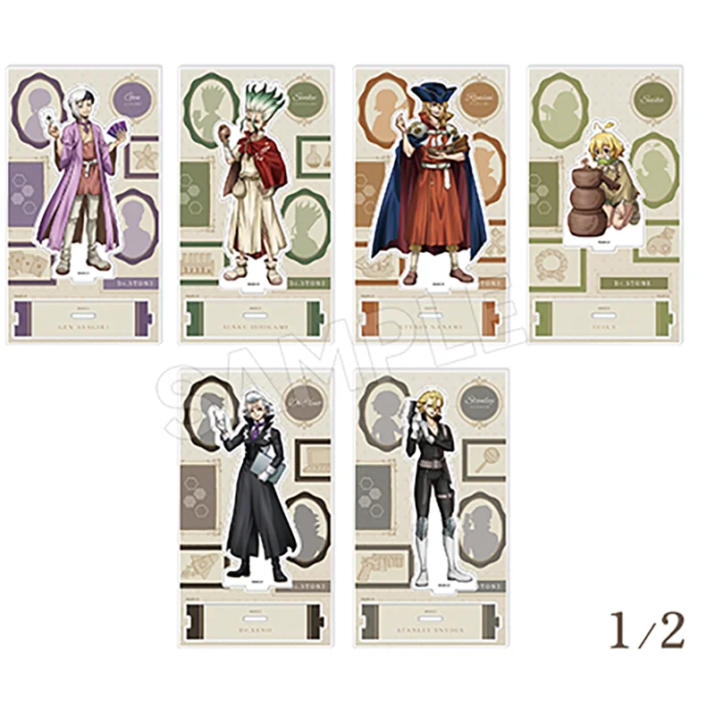Фото Аниме Ishigami Senku Saionji Ukyo Nanami Ryusui акриловая кукла-подставка Game Asagiri Hyoga фигурка модель тарелка игрушка для косплея в подарок №1