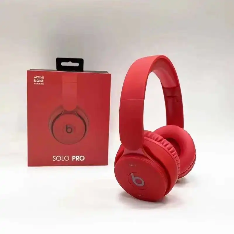Beats Solo Pro Noise Cancelling Wireless Bluetooth ANC Headphones Gaming Sport Headset Foldable Earphone Handsfree Mic enlarge