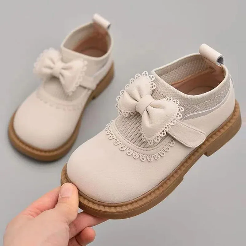 

Children's Korean Princess Small Leather Shoes 2023 New Girls Autumn Soft Soled Mary Jane Single Shoes New 5 8 10 12 6 Years
