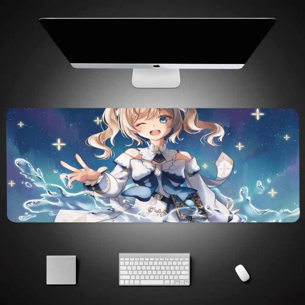 Genshin ударный Барбара коврик для мыши Коврик Гранде художественный 1000x500 мм