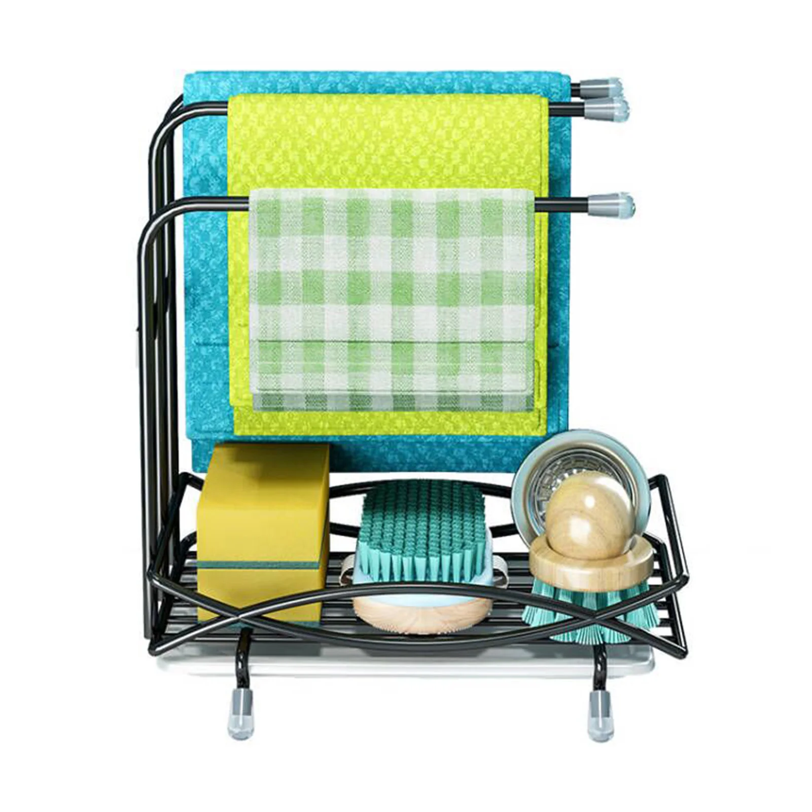 

Sponge Holder Kitchen Sink Caddy Sink Basket Brush Holder Dish Cloth Hanger Soap Rack Sink Stopper Holder Soap Dish Dispenser