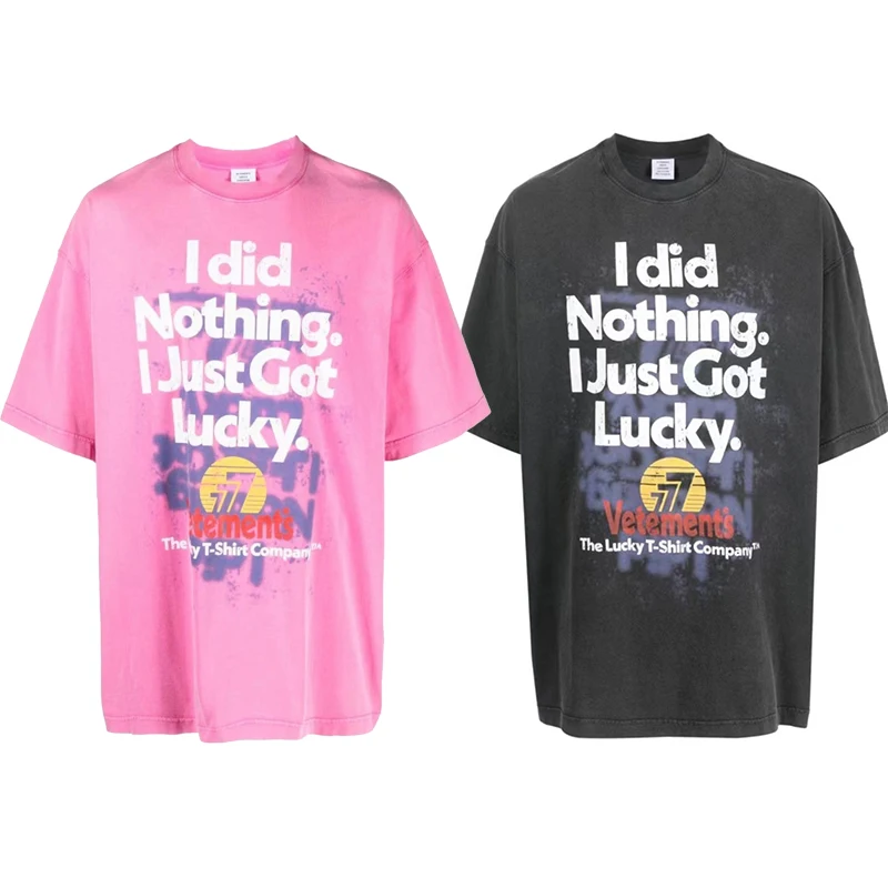 

Футболка Мужская/женская оверсайз с коротким рукавом и принтом, в стиле High Street