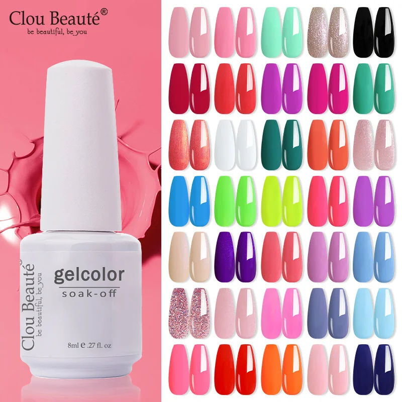 Гель-лак Clou Beaute, 8 мл, Чистый Розовый, серия 180 цветов, Новое поступление, горячая Распродажа, блестящий красный лак для ногтей, базовый топ Гель-лак Clou Beaute, 8 мл, Чистый Розовый, серия 180 цветов, Новое поступление, горячая Распродажа, блестящий красный лак для ногтей, базовый топ