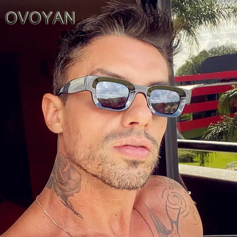 

OVOYAN Small Square Sunglasses Men 2023 Punk Luxury Glasses Men/Women Cycling Eyewear Women Vintage Lents De Sol Mujer uv400