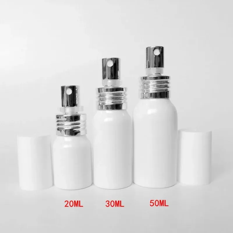 Алюминиевая белая пустая бутылка для распыления 2 шт. 20/30/50/60/80/100/150 мл - Фото №1