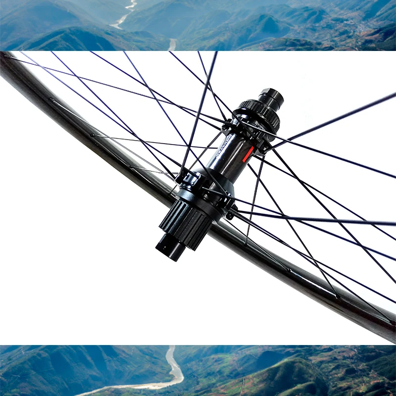 Комплект колес 650B27.5er MTB XC 30 х30 мм, карбоновый обод 24H 30 Wide 30 Deep Novatec (art.: 3920bd84ba620) - 3920bd84ba620