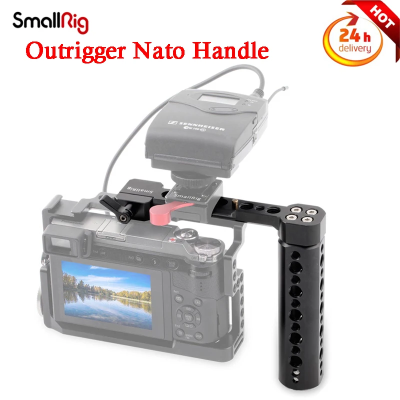 SmallRig Outrigger Nato Handle 1534B Universal for Canon Nikon Sony Olympus Fujifilm Camera for Attach Magic Arms and Monitor