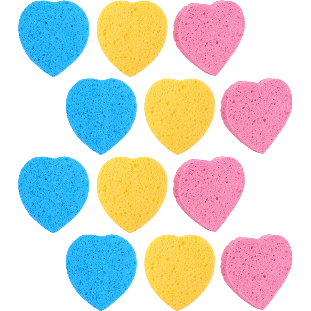 

Sponge Face Facial Compressed Makeup Removal Cleansing Spa Skin Pad Exfoliating Wash Skincare Cellulose Dead Beauty Heart