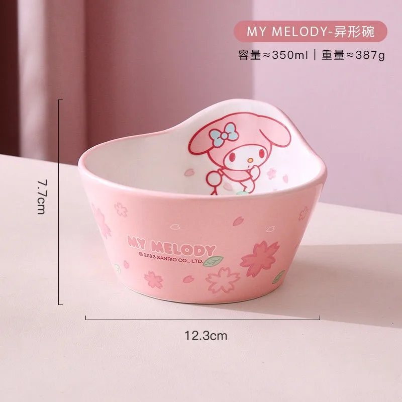 Sanrio Hello Kitty Cinnamoroll аниме кавайная керамическая миска Милая моя мелодия еда рис суп