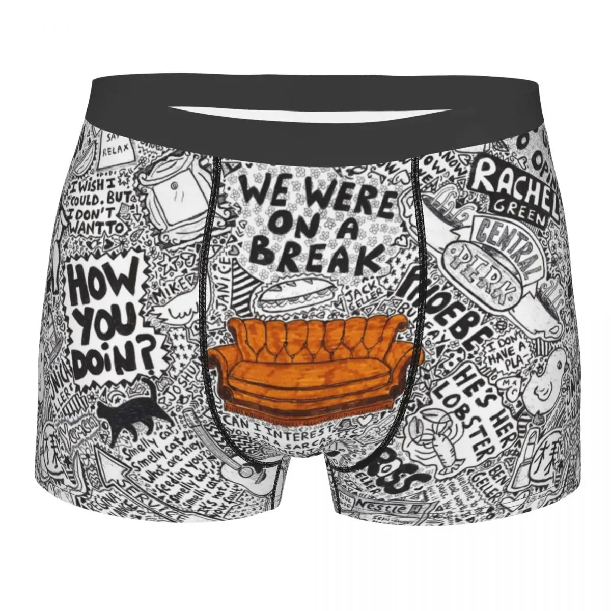 

Мужское нижнее белье для друзей, боксеры, сексуальные мягкие трусы для мужчин