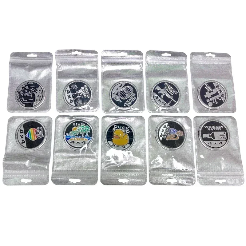 Наклейка на багажник автомобиля из сплава для Jeep 4X4 RATED Grand Cherokee Wrangler Renegade Compass Patriot