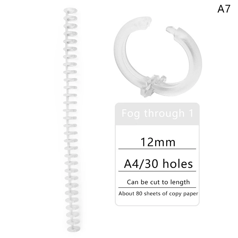 

Пластиковые кольца для переплета KOQZM, 30 отверстий, 12 мм/22 мм