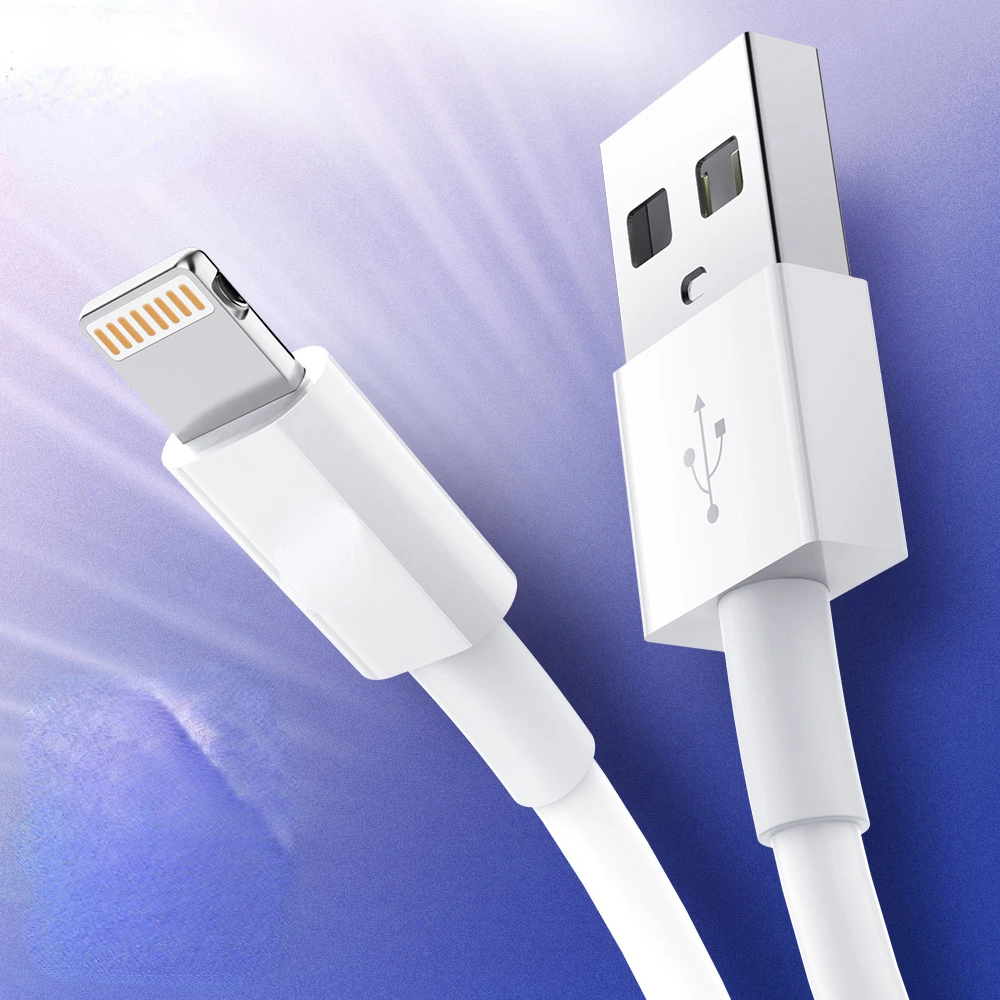 

2022NEW MFi 2.4A Phone Charger Data Cable 1/1.5/2m USB A To 8 Pin Fast Charging Kable Cord For iPhone 13 12 iPad For ios 14 13 A