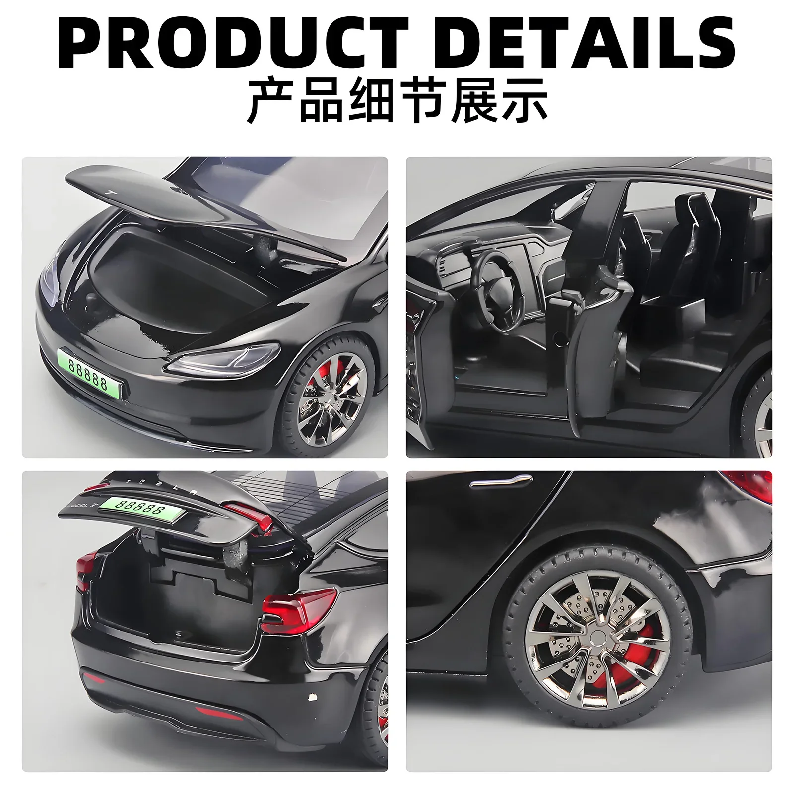 Модель 1/32 Tesla 3 модель автомобиля из сплава имитация электрического фотоподвеска