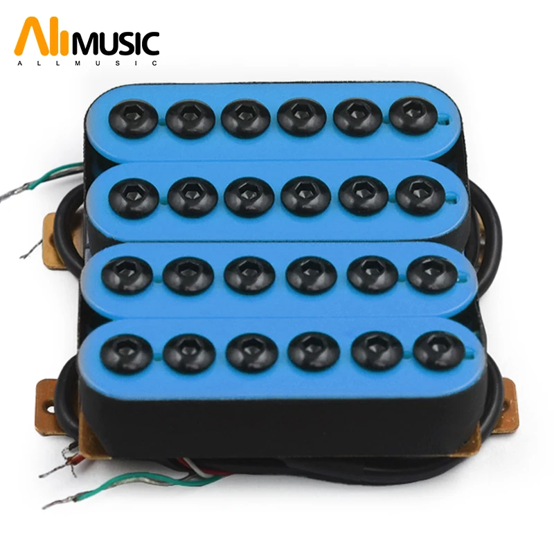

Light Blue Adjustable Metal Double Coil Electric Guitar Pickups Humbucker Punk