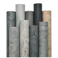 cement gray wallpaper vinyl waterproof self adhesive wallpaper countertop contact paper kitchen bathroom furniture renovation