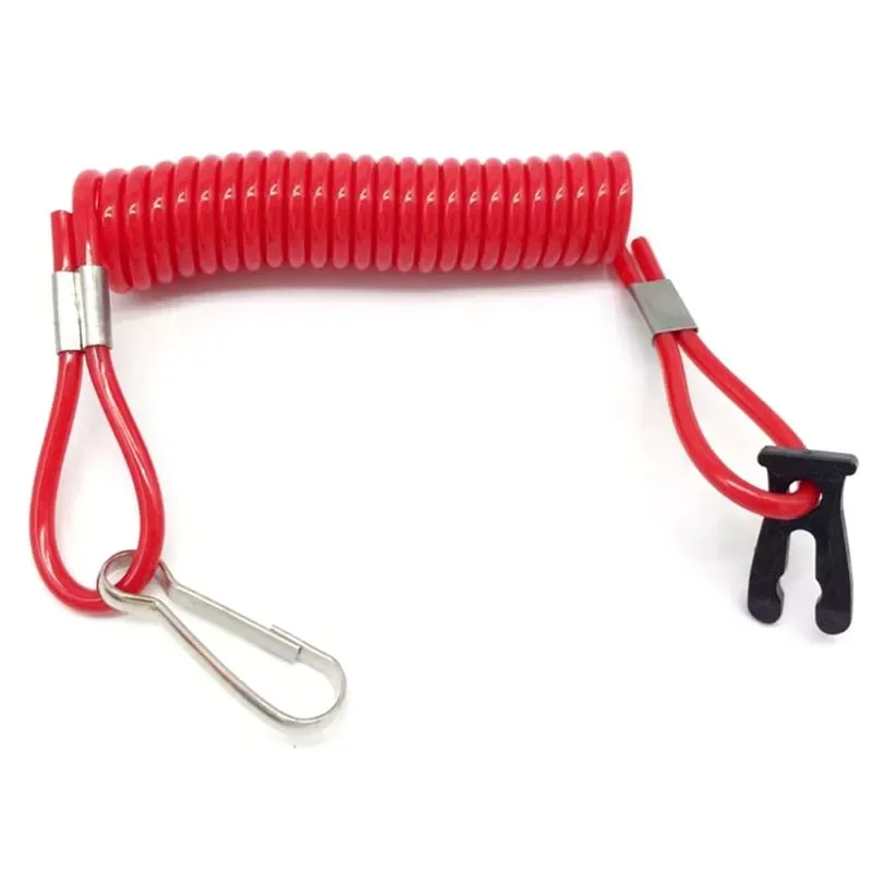 

Boat Outboard Engine Motor Lanyard Kill Stop Switch Safety Tether For SUZUKI E8BC