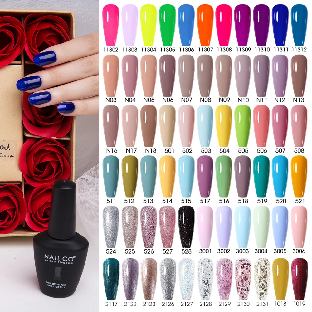 Осенний Гель-лак для ногтей NAILCO, 15 мл, серии нюдовых цветов, лак для маникюра, УФ-гель для ногтей, гибридный розовый и красный Гель-лак для дизайна ногтей