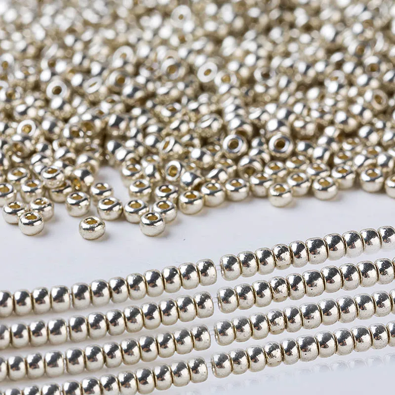

Taidian Miyuki Beads Glass Round Pearls 8/0 11/0 15/0 Galvanized Gold Silver 5g/10g Handmade French Embroidery Japanese Origin