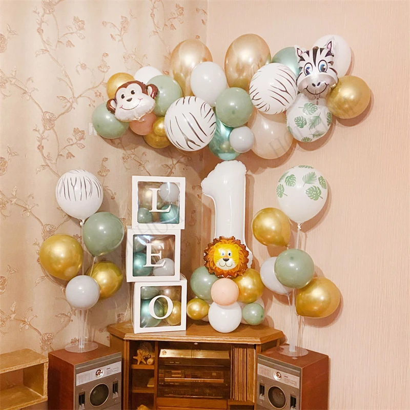 

Transparent Balloon Box Baby Shower Decoration Boy Girl Frist 1st Birthday Wedding Party Decoration Kids Balloon Gifts Supplies