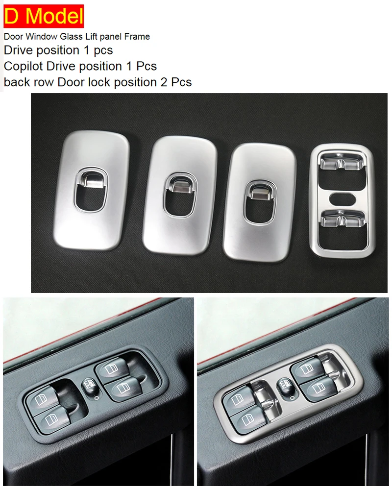 

Для Mercedes Benz G Class W463 2004-2011 Автомобильный Стайлинг Подлокотник Стекло Подъемная панель управления Рамка украшения Крышка Наклейка Накладка