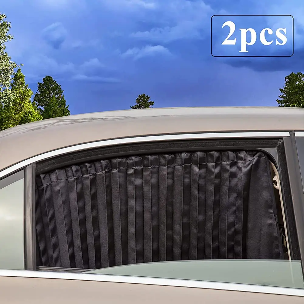 

Car Side Window Sun Shades Privacy Magnetic Black 2 Pcs Covers Blinds Curtains Auto Accessories Sunshades Keeps Cooler Screen