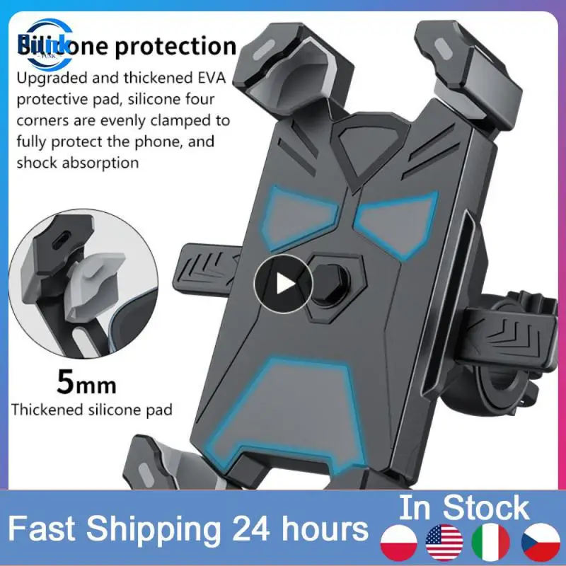 

Navigation Bracket Bicycle Phone Holder 4 Colors Phone Holder Gps Universal Rotatable Bike Phone Holder Bike Accessories New Abs