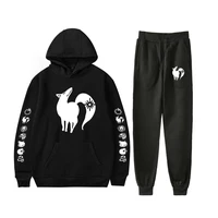the seven deadly sins mens tracksuit hooded pullover sweatpants sports suit jogger sportswear 2 piece fleece streetwear sets