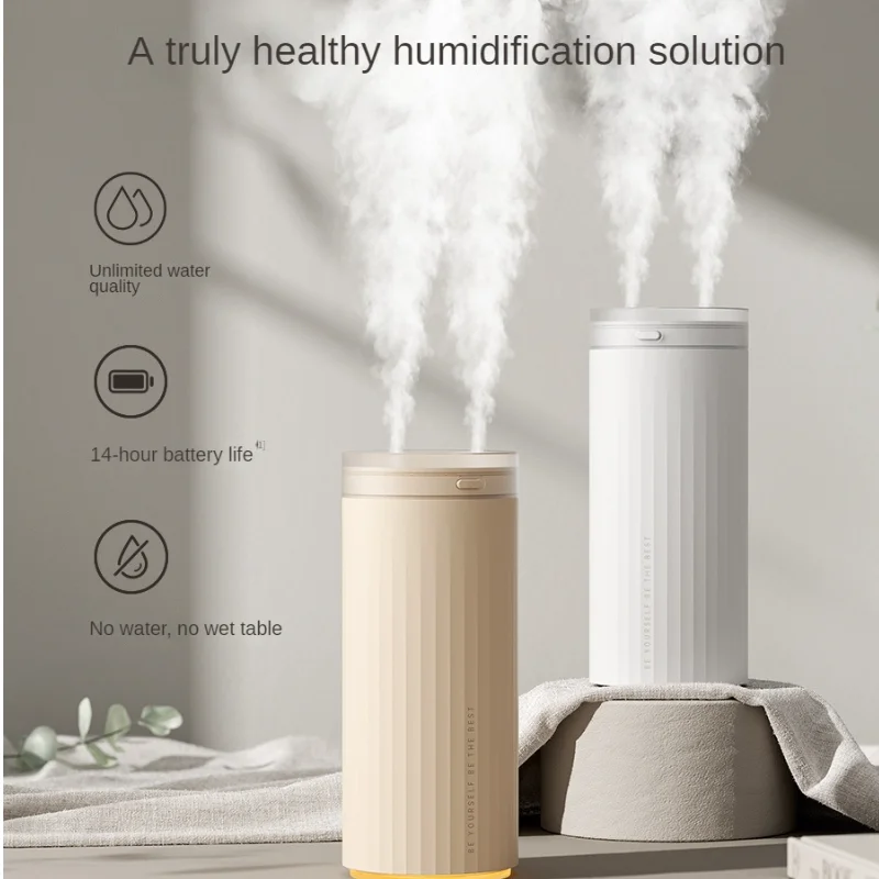 

Desktop Air Humidifier Wireless Essential Oil Diffuser Portable Rechargeable Oil Diffuser 4000mAh Aromatherapy Machine Bedroom