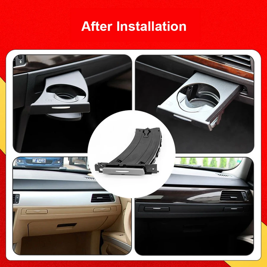 Передний подстаканник для напитков BMW 3 серии E90 E91 E92 E93 318i 325i 328i черный бежевый