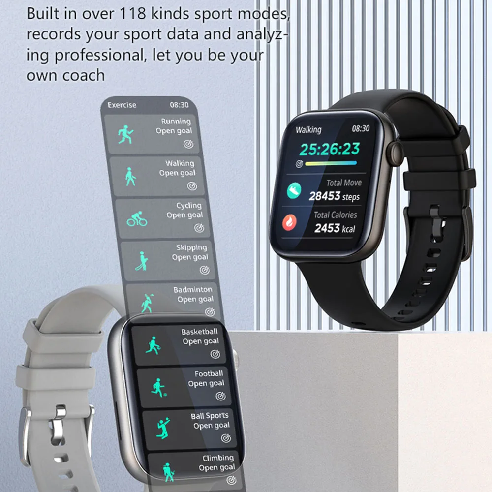 COLMI P45 2022 1.81 inch Bluetooth Calling Smartwatch Men Support 118 Sports Women Smart Watch PK iwo 13 W27 W37 Pro S7 5