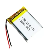 3 7v 800mah li po battery 703040 rechargeable lithium batteries for led light mp3 mp4 cell phone dvd laptop power bank
