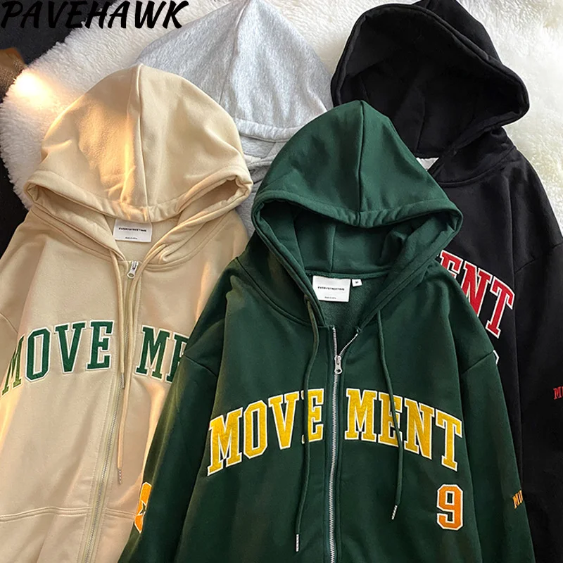 Женское пальто уличная одежда толстовки на молнии с буквенным принтом винтажный