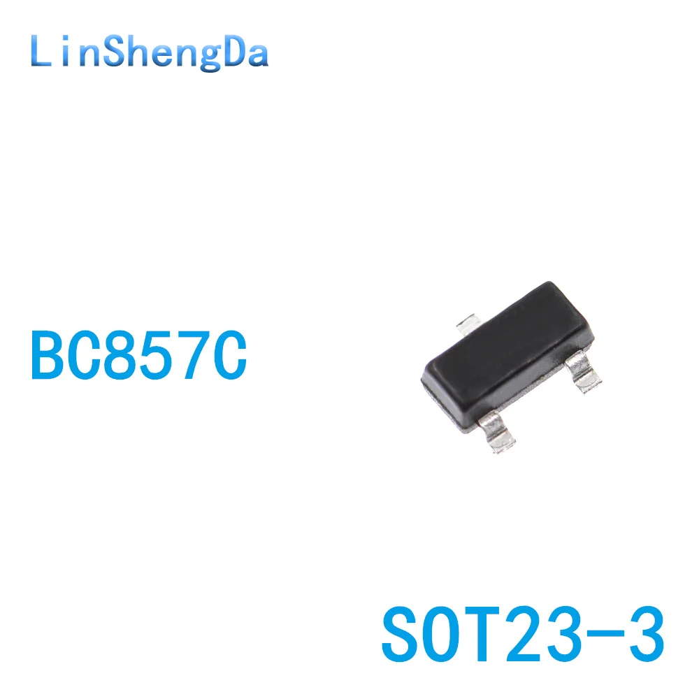 

10PCS Chip transistor BC857C 3G screen printing 0.1A/45V SOT23 (100 pieces)