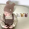Big Bear Ear Baby Hats Cute Knitted Children Beanie Autumn Winter Warm Kids Boys Girls Hat Solid Color Infant Caps 2