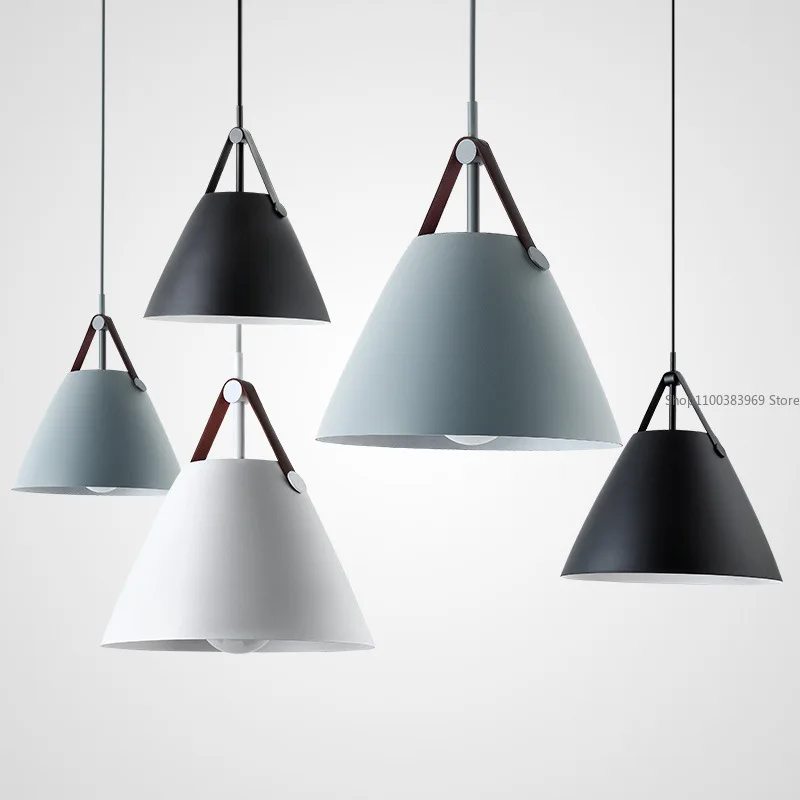 

Led Pendant Lights Modern Bedside Lamp Bar Counter Northern Restaurant Ceiling Chandelier Wrought Iron Ceiling Lamp Nordic Decor