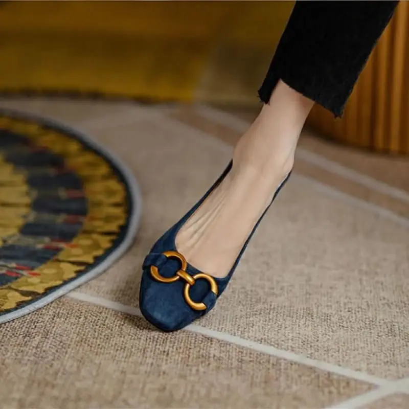 Туфли-лодочки женские с квадратным носком высокий каблук средней высоты без