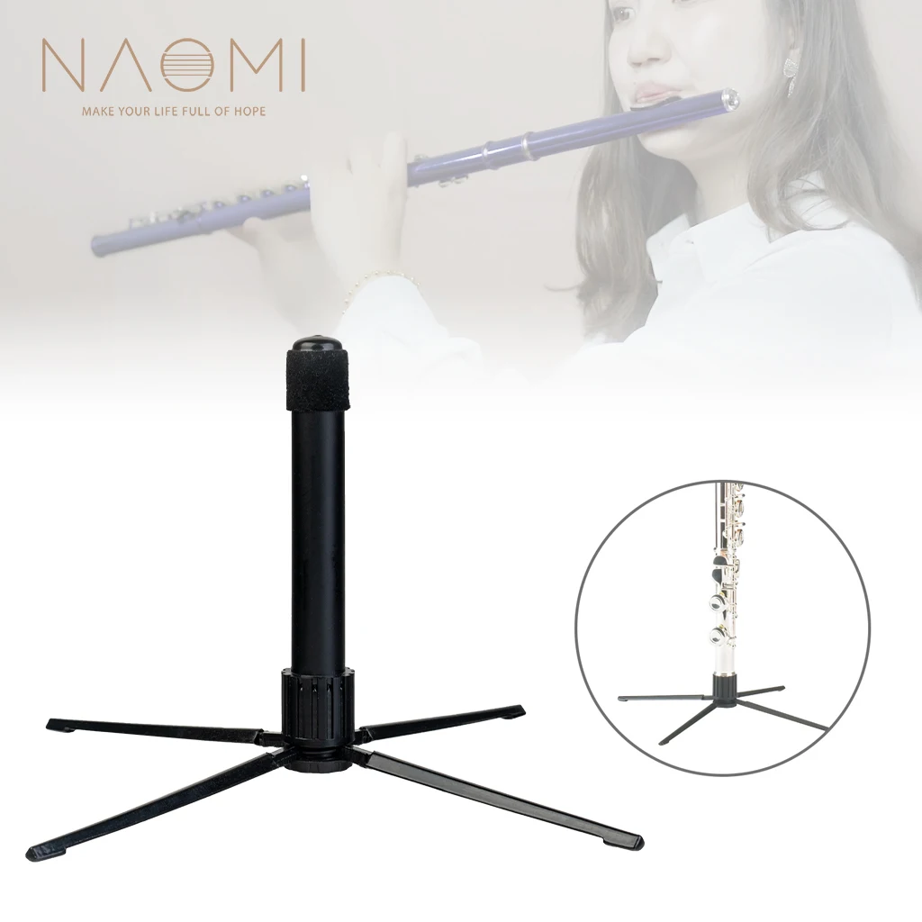 

NAOMI Portable Flute Stand Foldable Flute Rest Rack Holder Tripod Holder Stand For Flute Stand Woodwind Instrument Accessories