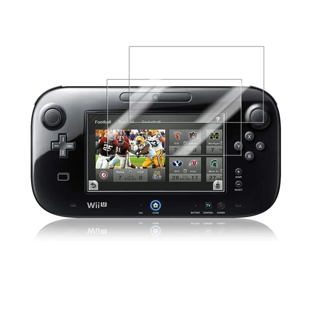 

Durable Washable Game Console High-definition Film 3pcs Resist Film Unmatched Clarity Screen Protector For Wii U Clear