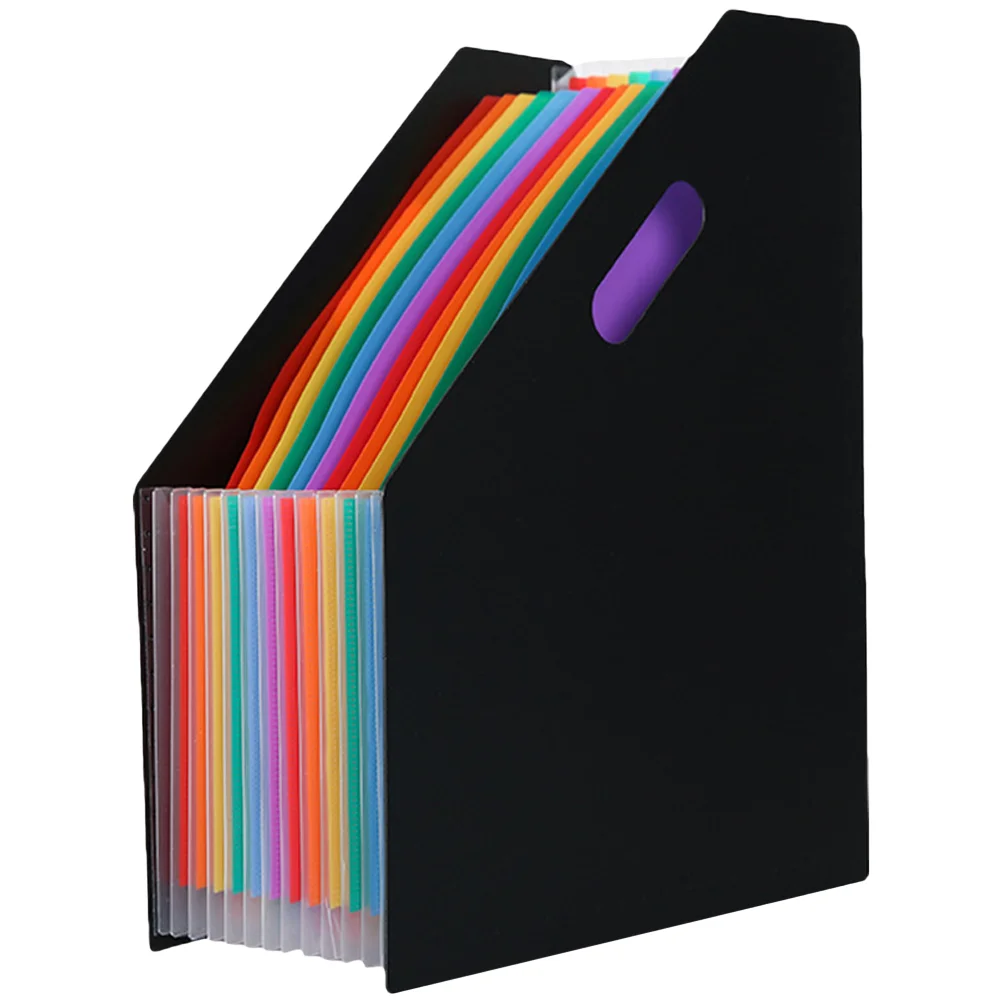 

File Folder Organizer Holder Document Plastic Expandable Folders Magazine Files Accordion Box Desktop Rack Office Accordian