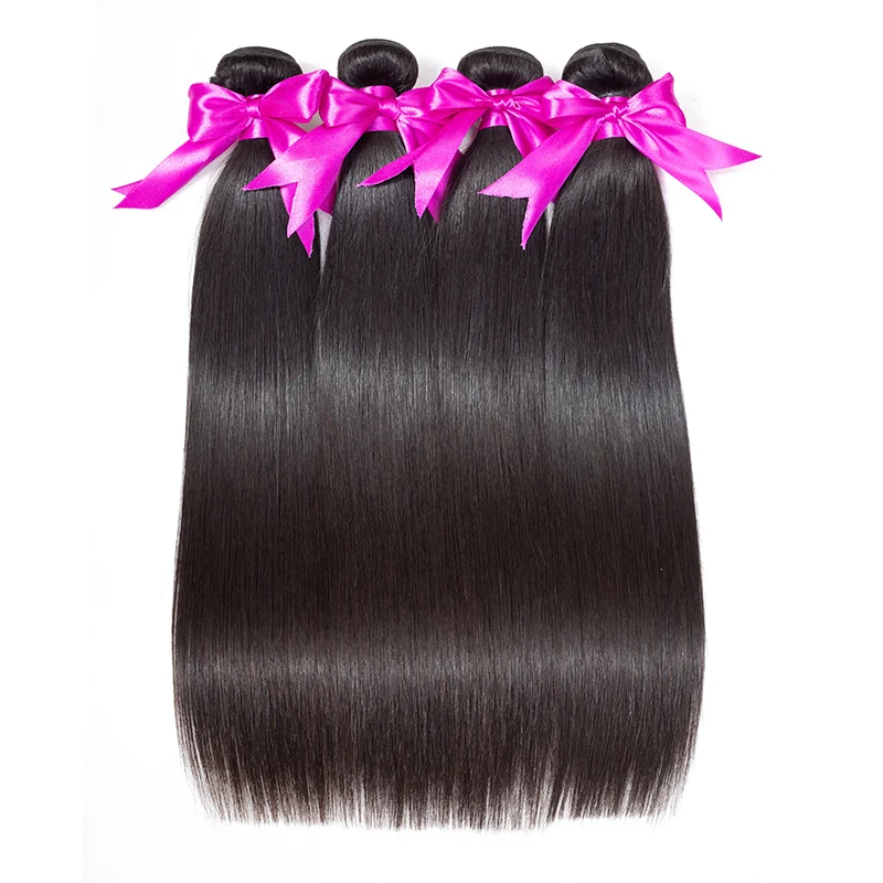 Прямые искусственные пряди для наращивания волос Remy 30 дюймов 32 дюйма 3 4 10 шт.