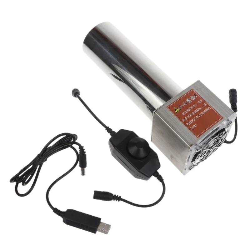 

Центробежный Турбовентилятор A160S, 5 В, 2 А, нагревательная плита для барбекю, питание от USB, с регулировкой скорости, источник питания, кулинарный вентилятор