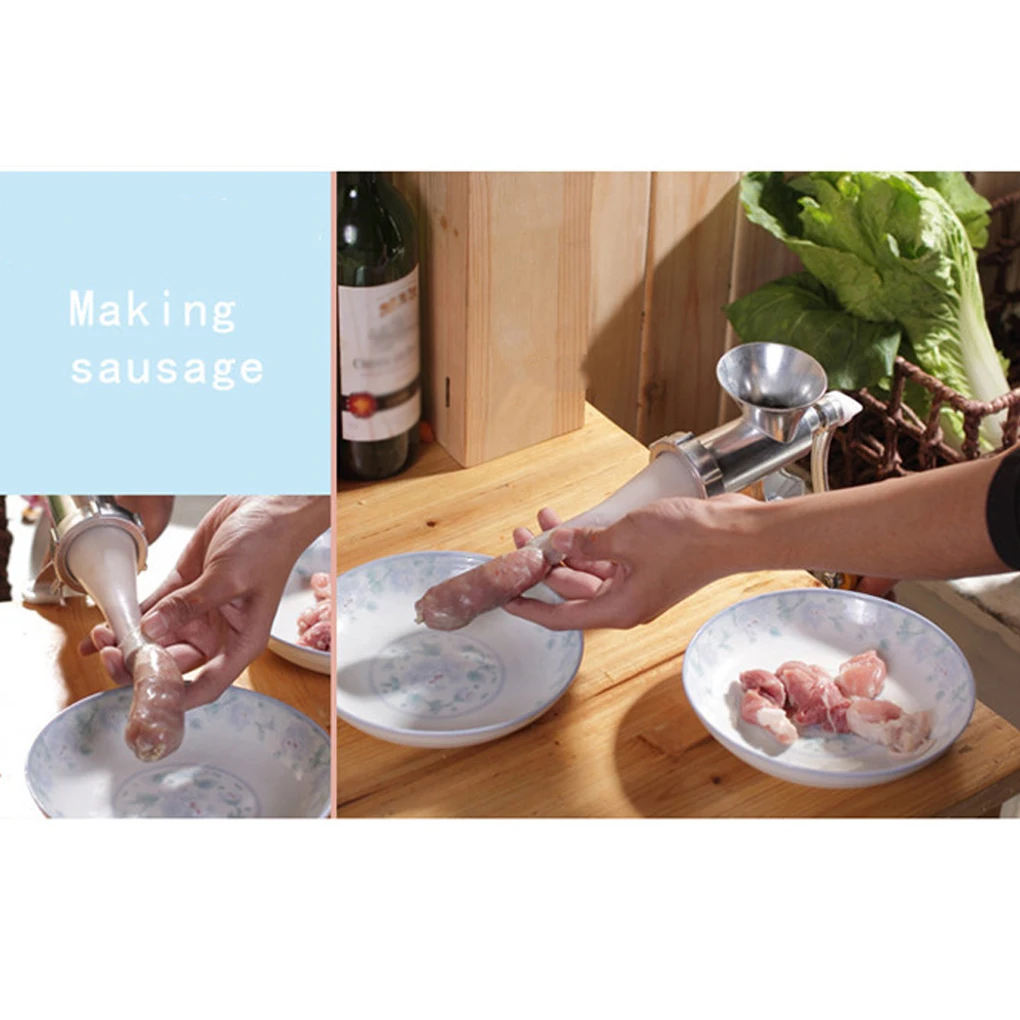 

Многофункциональный ручной Мясорубка водонепроницаемый Колбаса Stuffer легкий ручной Мясорубка кухонный комбайн для дома